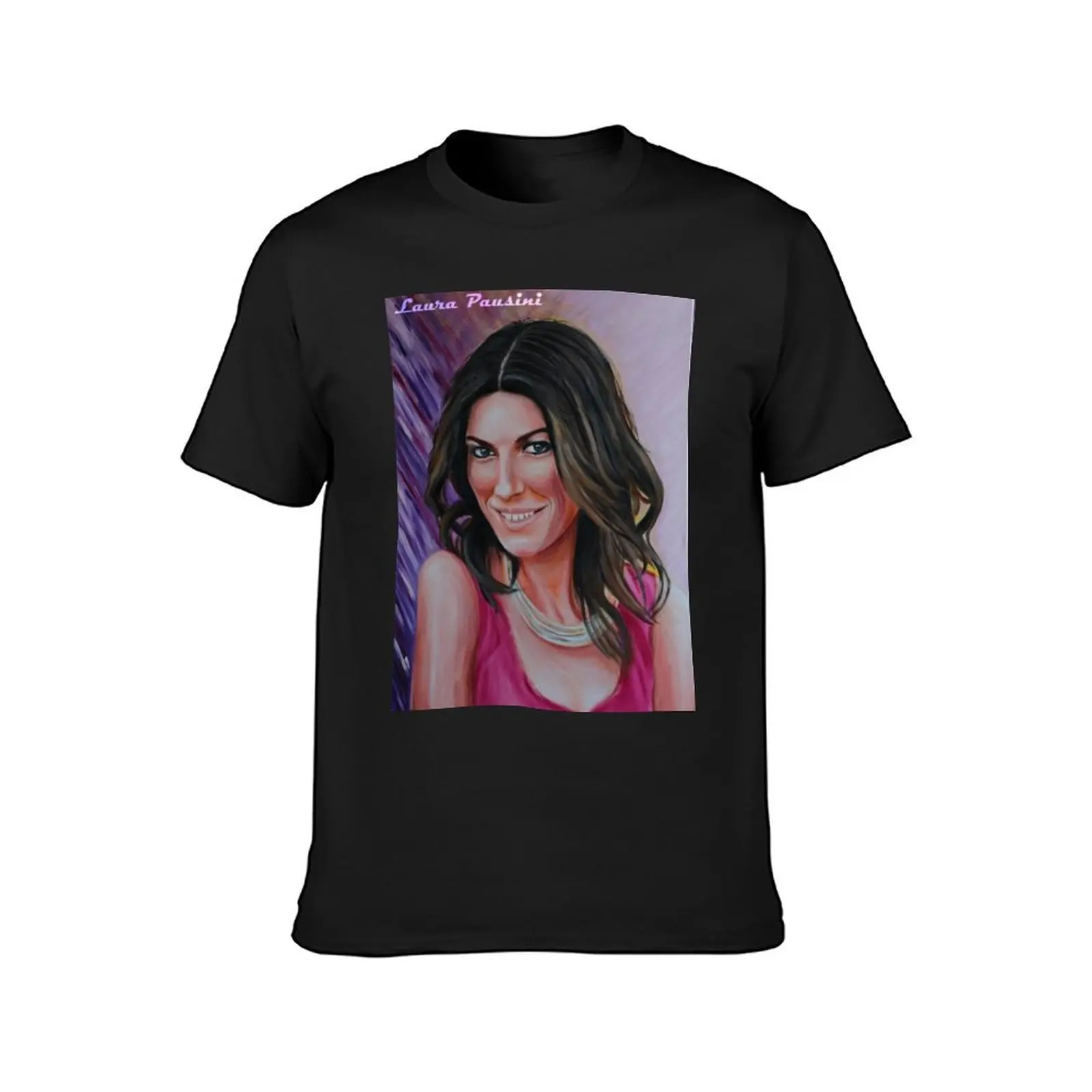 Laura Pausini T-Shirt Aesthetic clothing anime clothes heavyweights men workout shirt