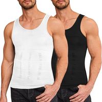 Mens Slimming Body Shaper Vest Shirt Abs Abdomen Slim Gym Workout Tummy Control Compression Tank Top Sleeveless Shapewear