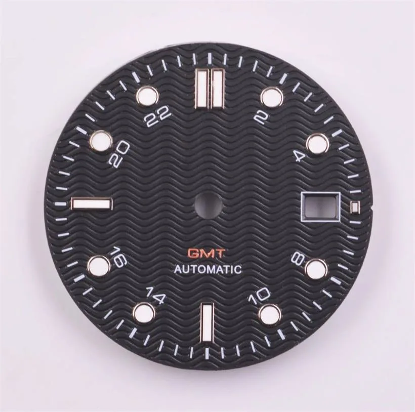 

31mm green luminous watch dial suitable for NH34 NH34A movement sterile dial black white blue literal dial watch accessories