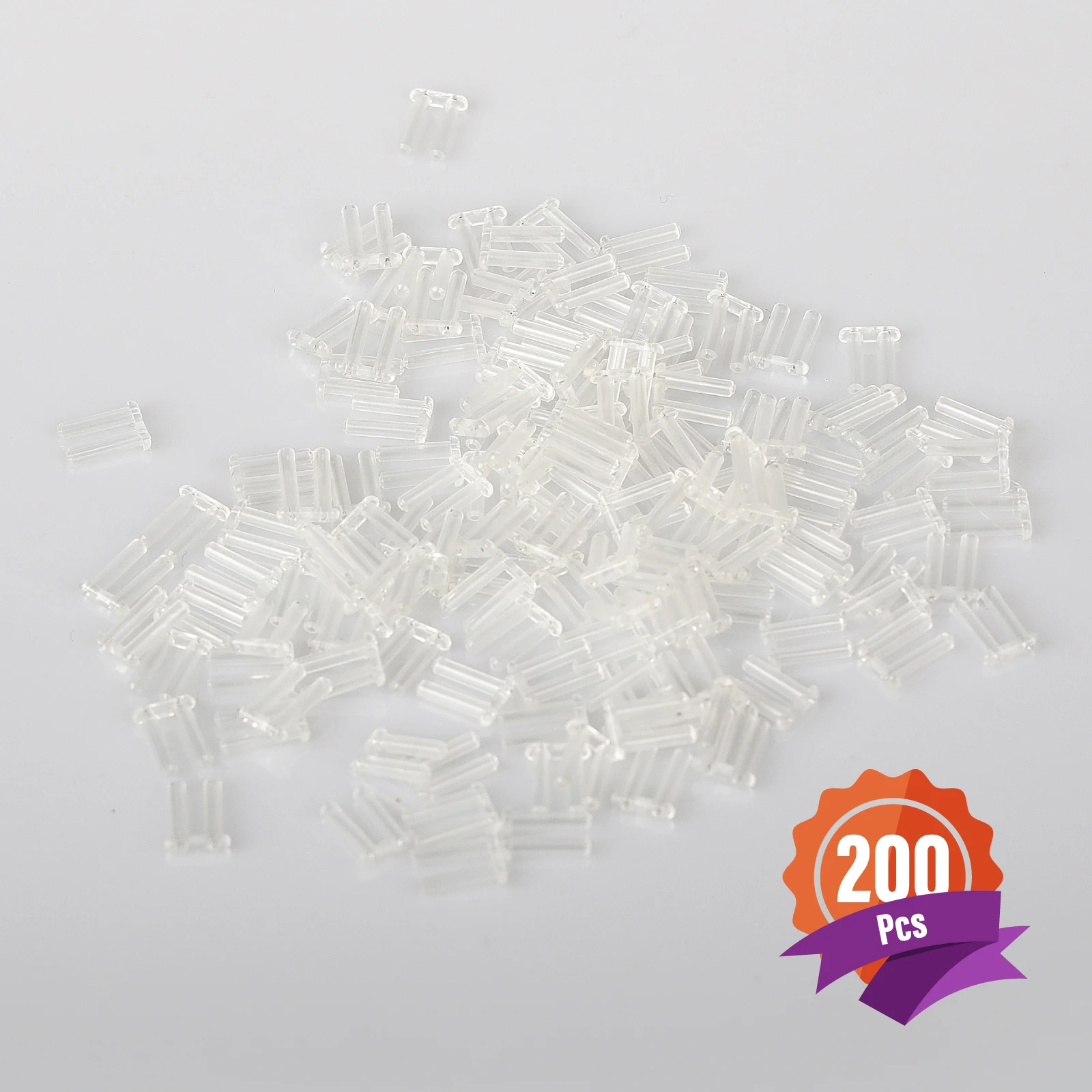 200 teile/los U-clip Randlose Gläser Zubehör Doppel Gummi Stecker PVC Material Brillen Durch Dhoptical – Detail 5