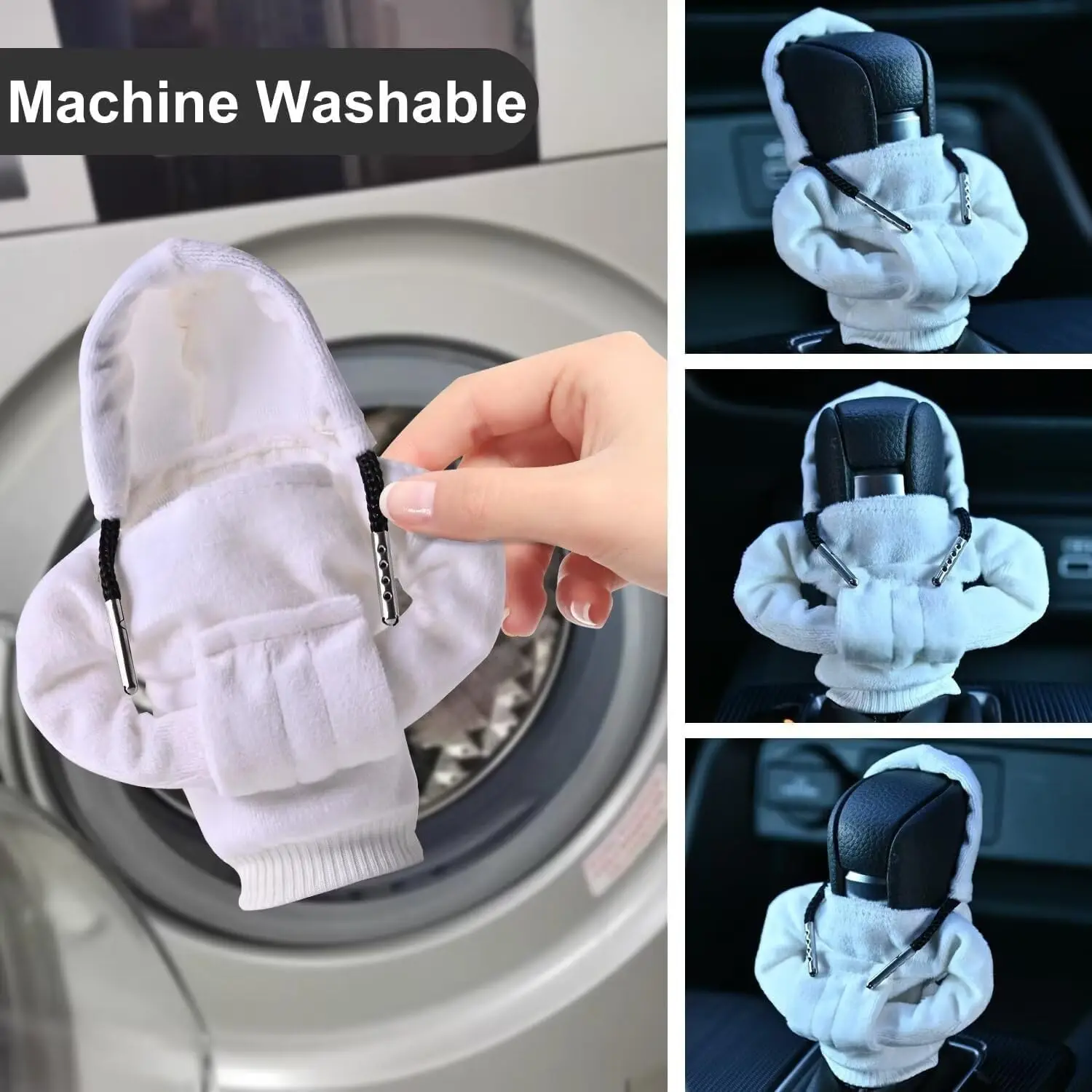 Gear Shift Hoodie Cover Shift Cover Gear Handle Decoration Fits Manual Automatic Universal Car Shift Lever Interior Decor