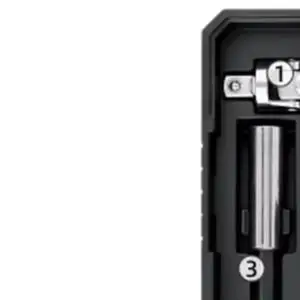 45 Piece Screwdriver Bit Set with 1/4 Inch Ratchet Socket Wrench Including PH SL T H Bits for Broad Compatibility