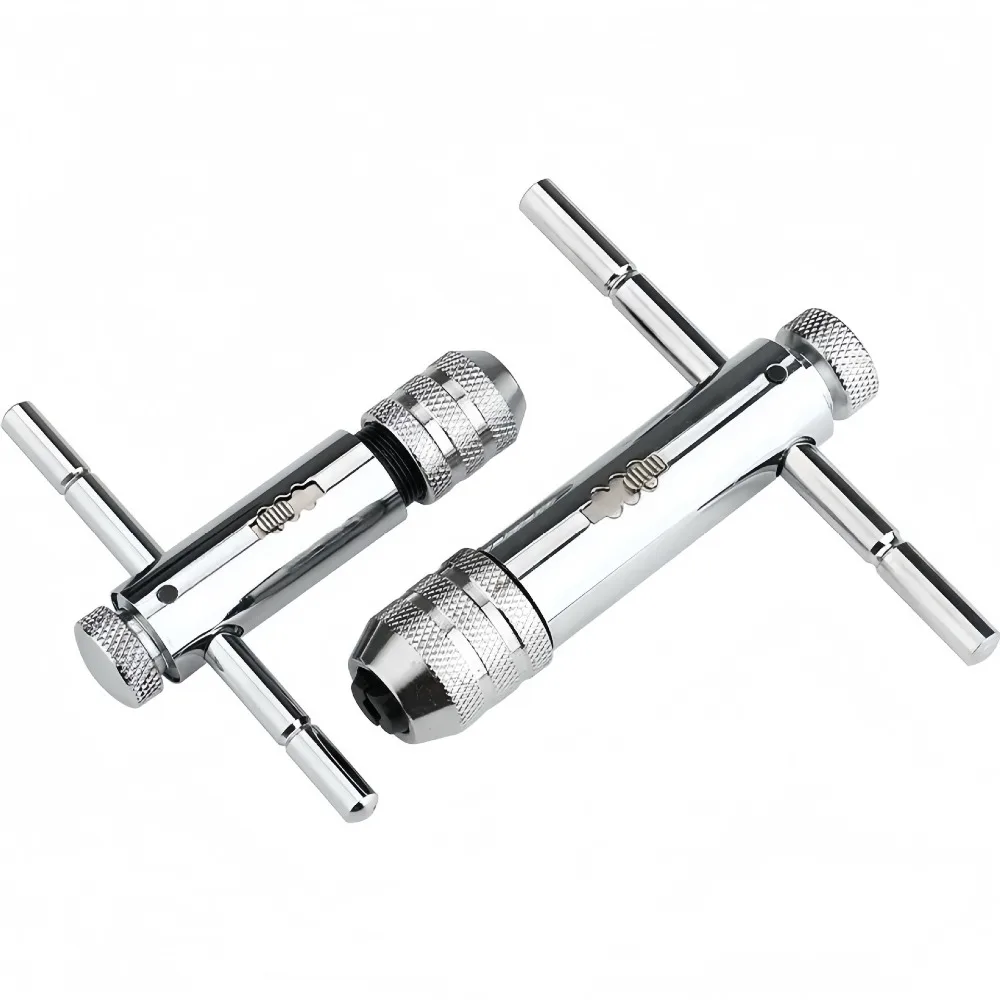 M3-M12 Adjustable Ratchet Tap Wrench Extended Forward Reverse Twister Thread Tapping Tool Tap Die Set T-Handle Hand Tools view 6