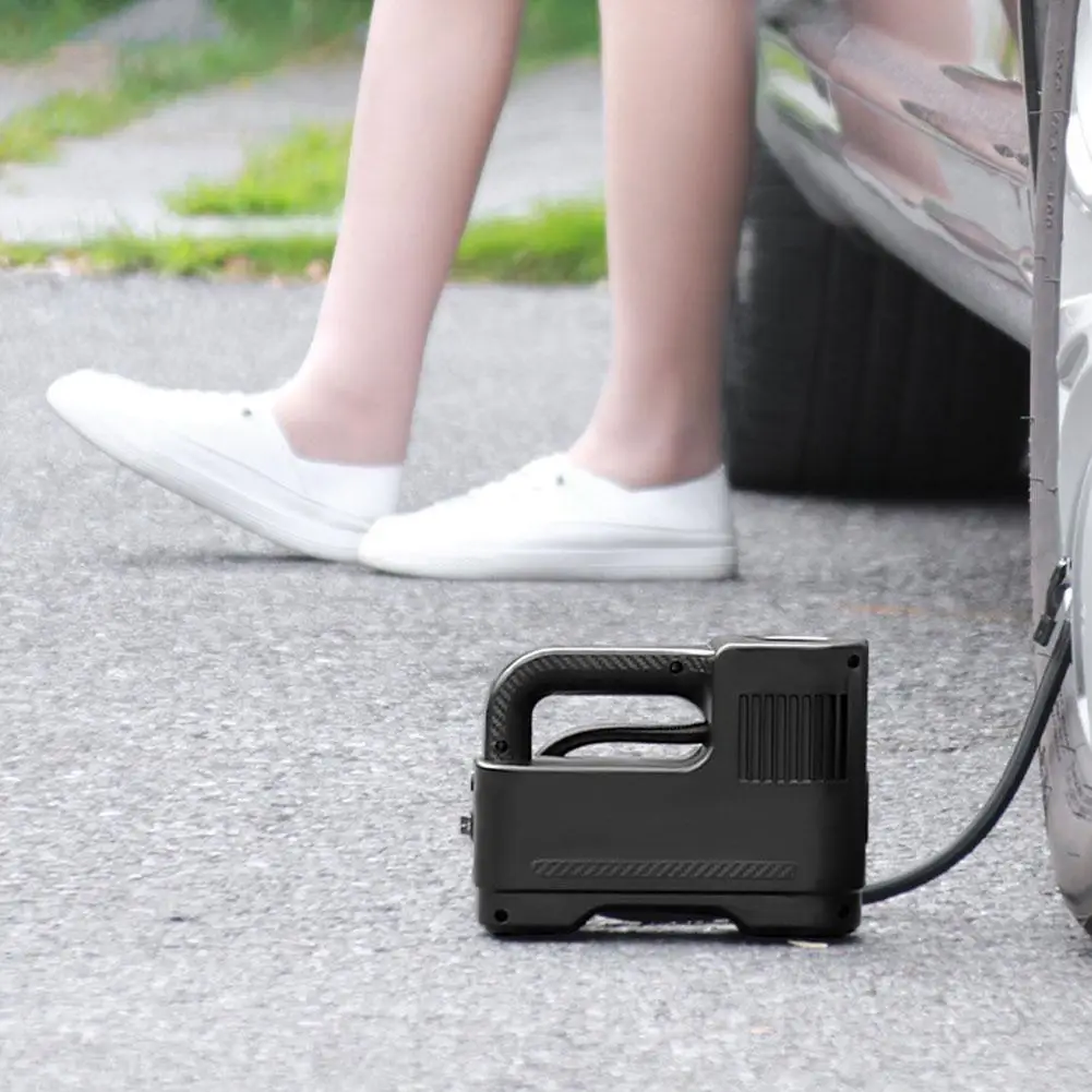 Car Air Pump Digital Tire Inflator Portable Air Compressor Accessories Car Pump Air Supplies Electronic Pump Electric H9L0