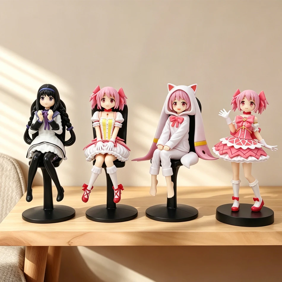 Anime 17,5-18,5 cm Kaname Madoa Akemi Homura Sitzende und stehende Pose Niedliche süße Figur PVC-Modell Spielzeug Geschenke auf Lager
