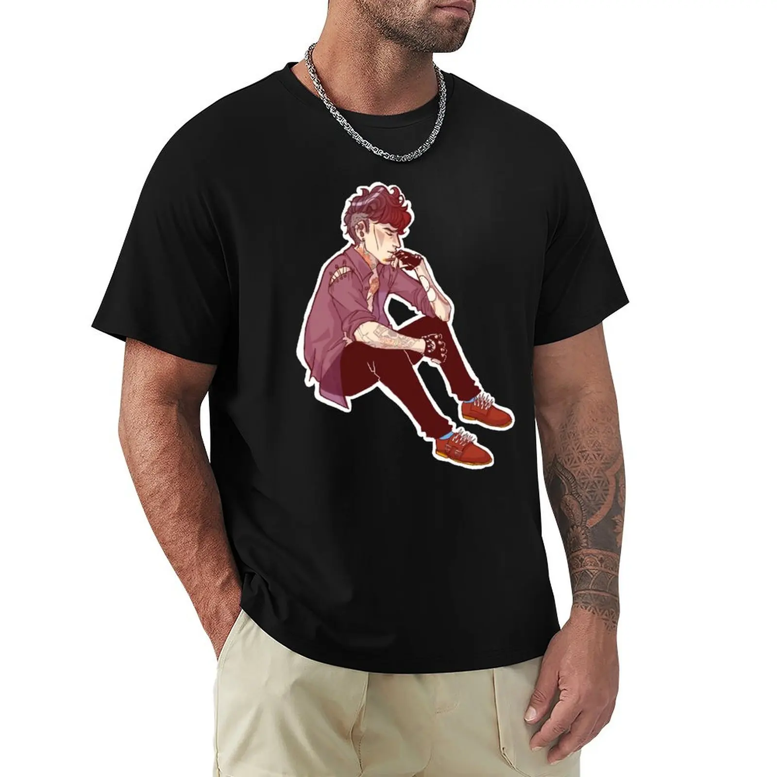 Punk!Lock T-Shirt Plus Size Non-Shrink T-Shirt