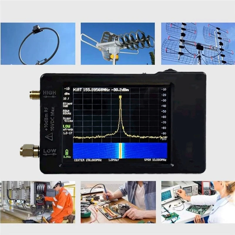 

Tinysa 2.8 Inch Hand-Held Spectrum Analyzer 100Khz-350Mhz High-Precision Signal Generator Supporting PC Connection