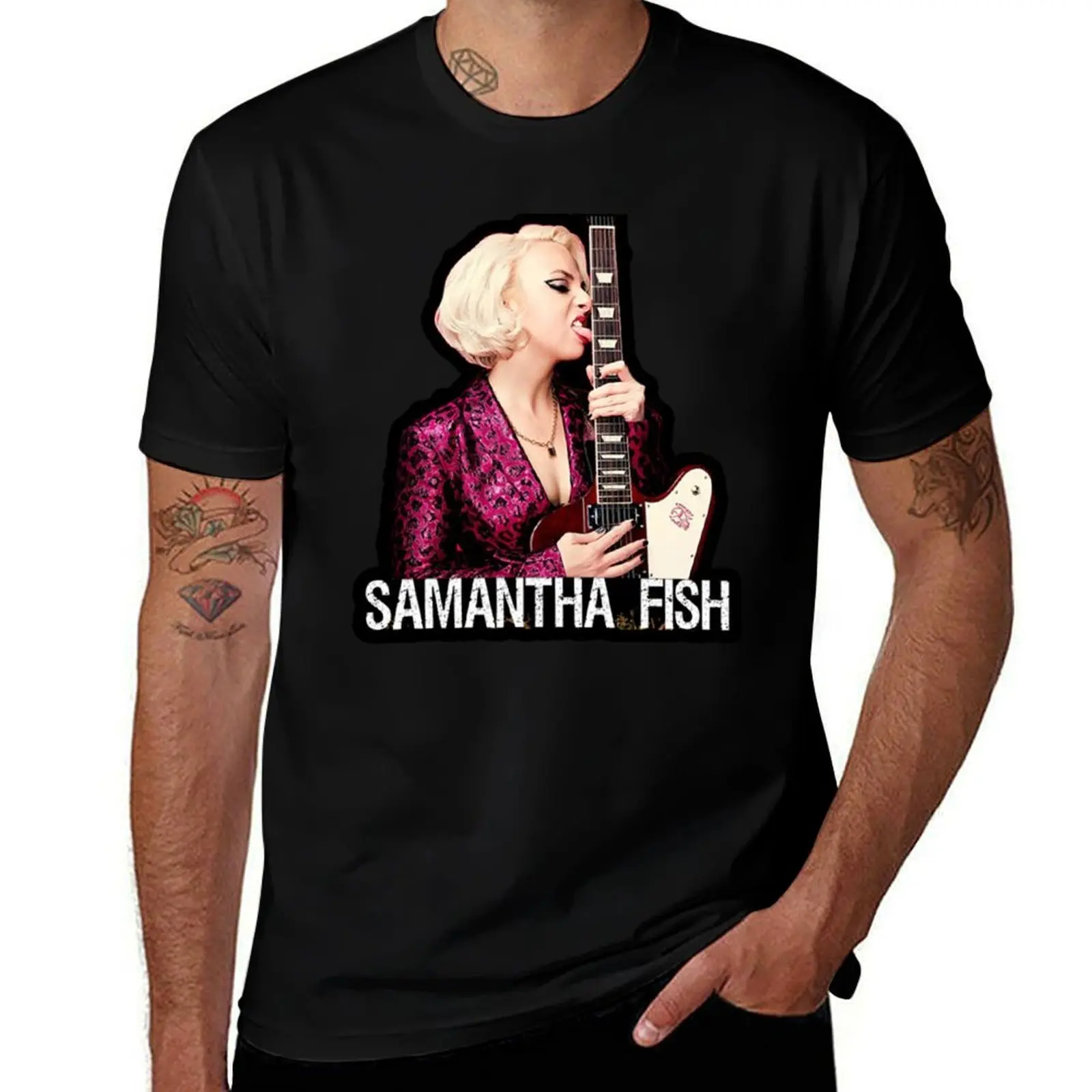 SAMANTHA FISH MUSIC ARTWORK T-Shirt t shirt man cotton T-Shirt