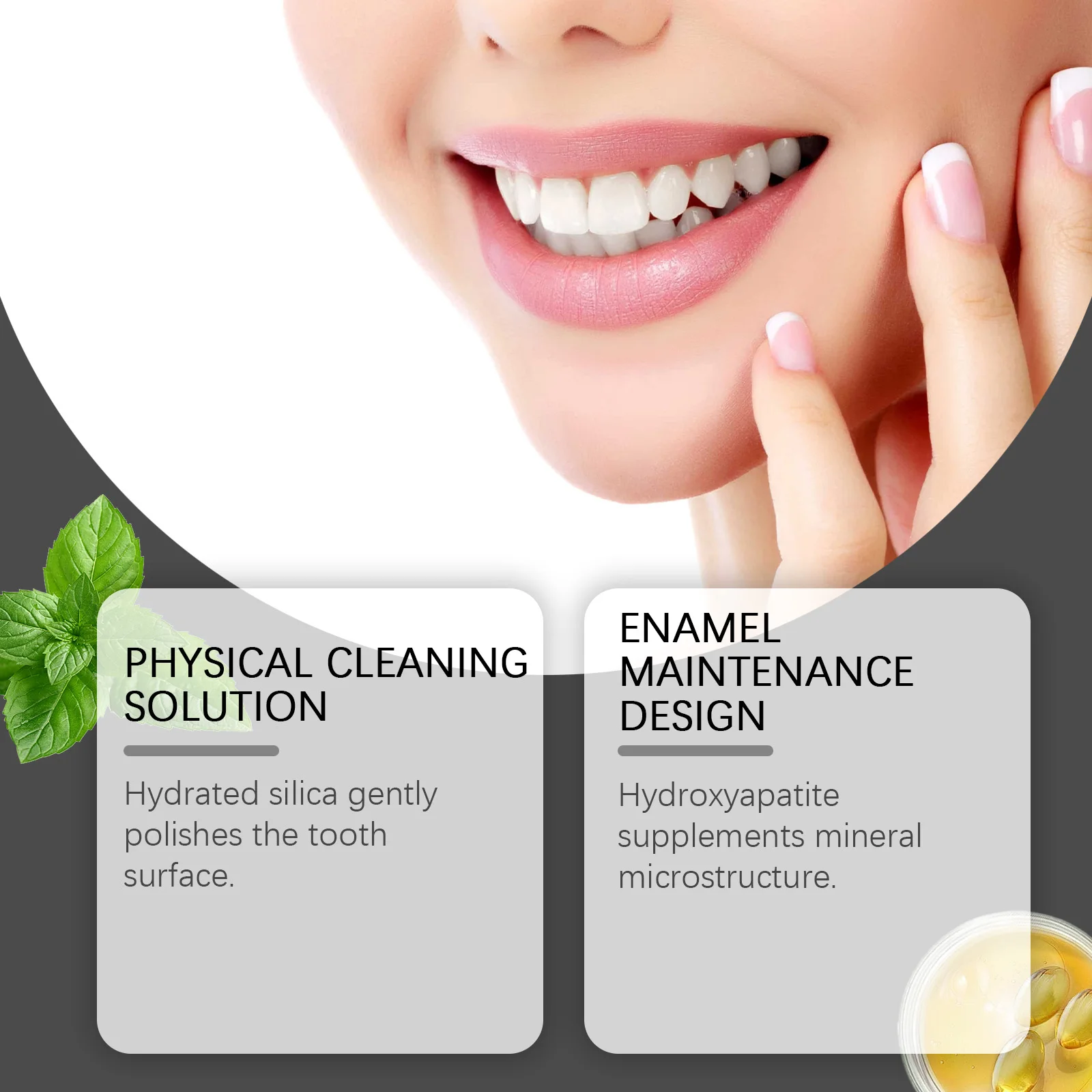 Hydroxyapatit-Zahnpasta reduzieren Kaffee- und Teeflecken, Zahnaufhellung, entfernen Mundgeruch, verhindern Karies, Aufhellung, Zahnpasta