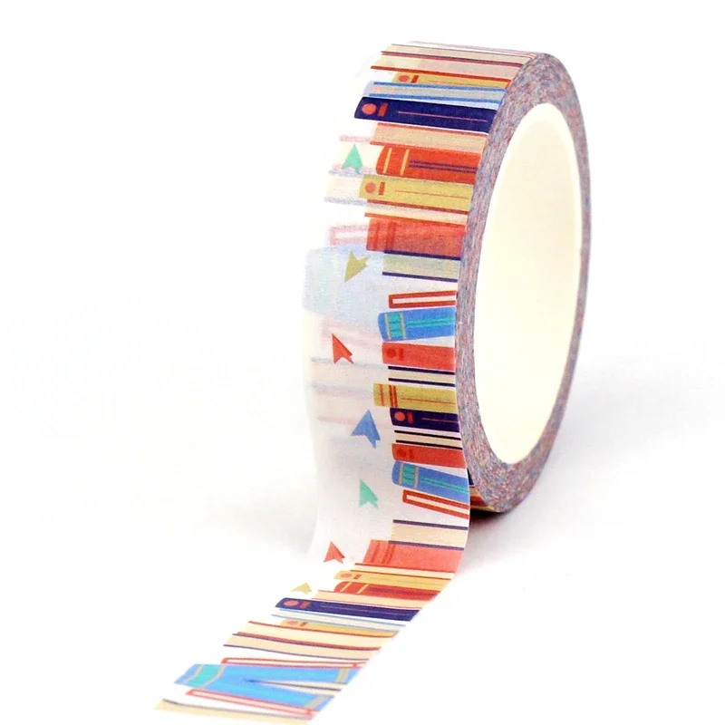 NEW 10PCS./Lot Deco Colorful Books Japanese Washi Tapes for Journaling Adhesive Masking Tape Cute Stationery Supplies