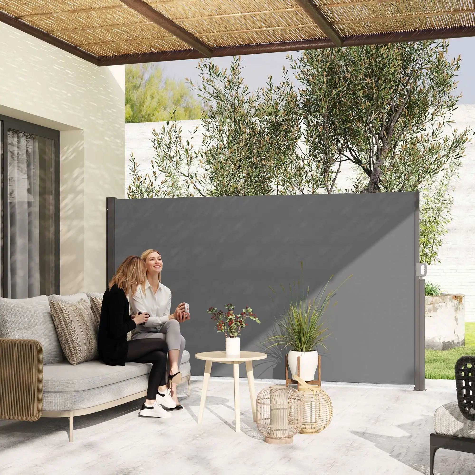 Brise-vue pour balcon - Mauve 950 x 120 cm | Leroy Merlin