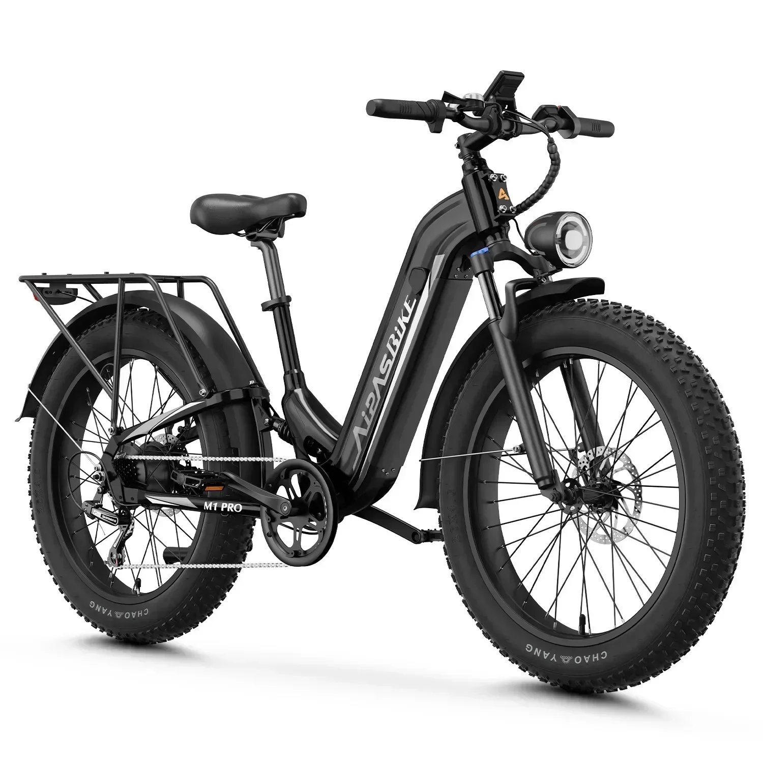 Electric Bike for Adults 1800W Peak Step-Thru Electric Bicycle with Phone Hold