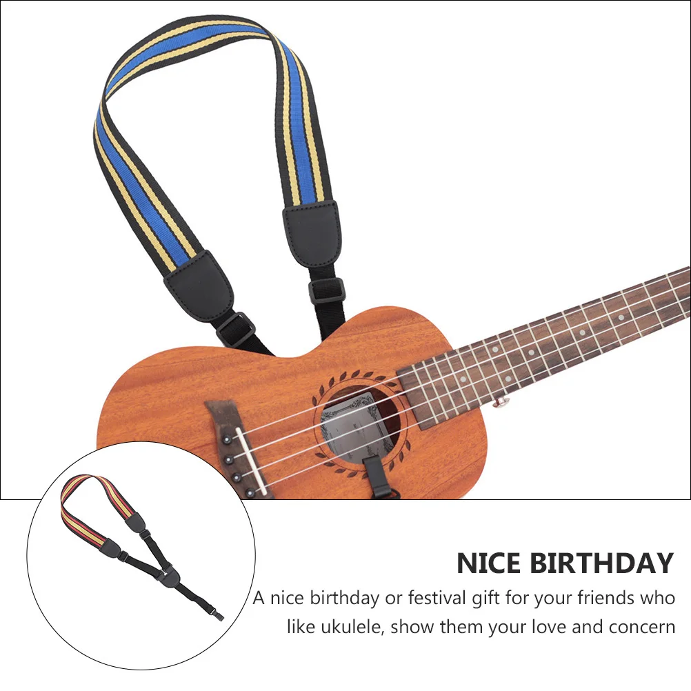 

Adjustable Ukulele Strap No Drill Nylon Guitar Belt Comfortable Durable Instrument Accessories For Ukulele Shoulder Neck Belt