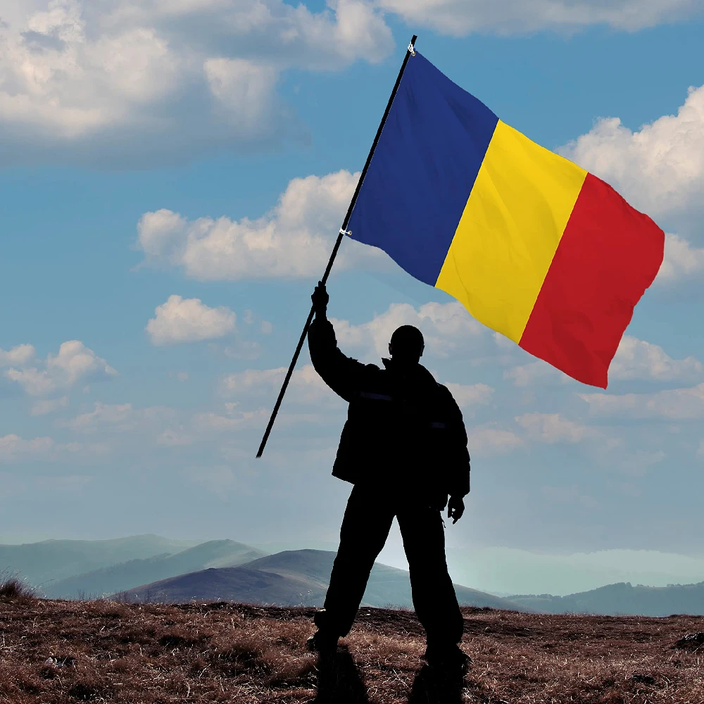 90x150 CM Blue Yellow Red Ro Rou Romania Flag For Decoration