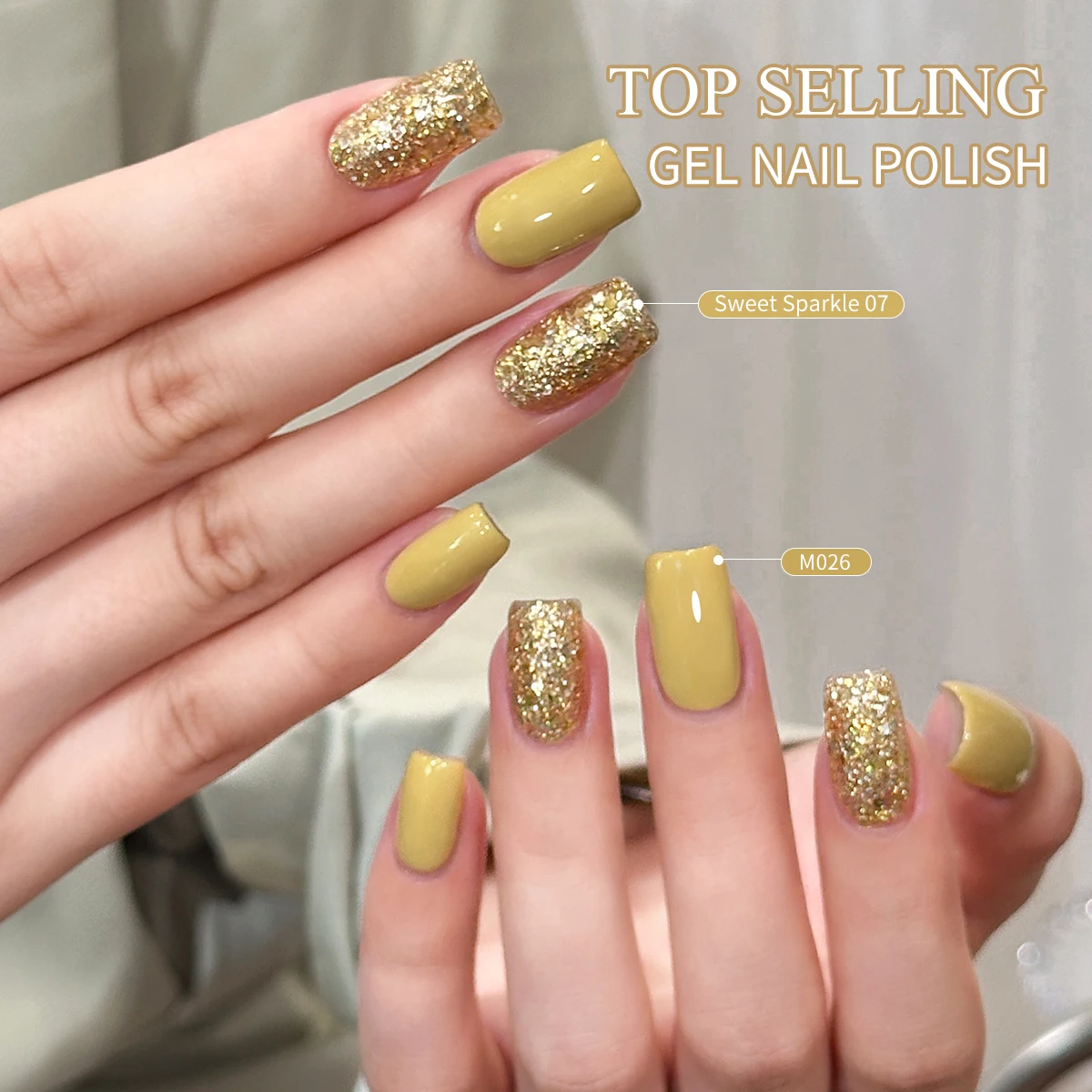 15ML  Sweet Candy Glitter Nail Gel Set Semi Permanent Nail Art Soaking UV LED Nail Salon DIY Nail Salon Gel For Spring