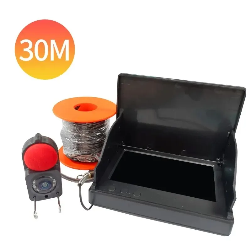 Kit de caña de pescar con vídeo de verano e invierno de 4,3 pulgadas con cámara subacuática y buscador de peces, regalo para pescadores