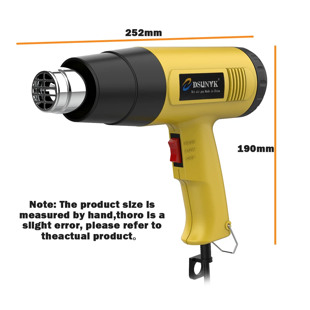 Construction Hair Dryer With Lcd Display 220v 110v Thermal Blower Powerful Construction Hair Dryer Heat Shrink Gun Digital Guns