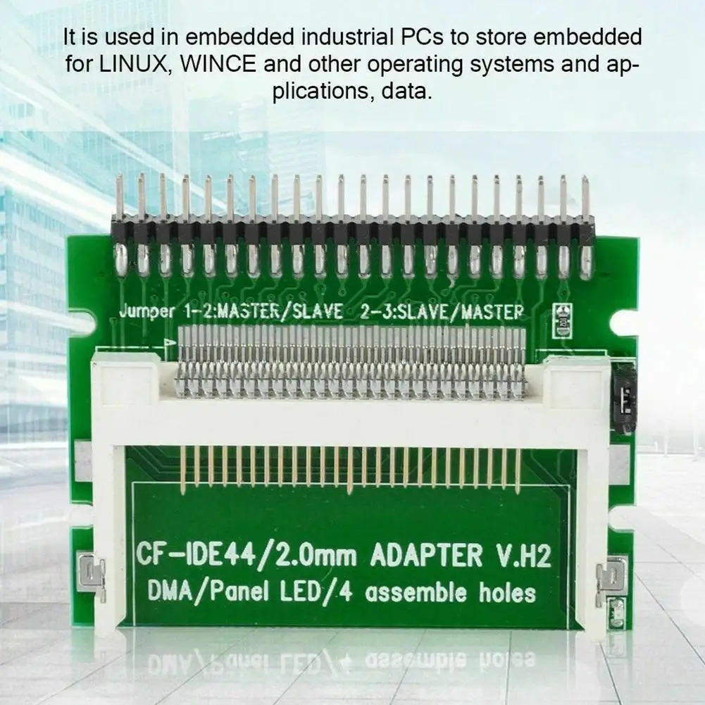 Cf المدمجة بطاقة ذاكرة فلاش للكمبيوتر المحمول 2.5 "44 دبوس محرك مجلس Hdd Ide محول الصلب الذكور الالكترونيات تحويل بطاقة القرص