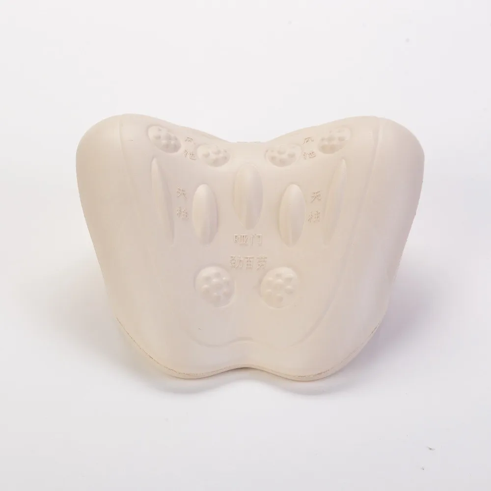 Ergonomic W-Curve Butterfly-Shaped Chiropractic Pillow High-Density Self-Skinning Foam Neck and Shoulder Relaxer