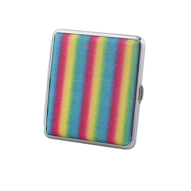 

Кожаный портсигар, толстая поддержка, портативный, модный и креативный, 20 шт., металлические благовония + коробка, влагостойкая для мужчин