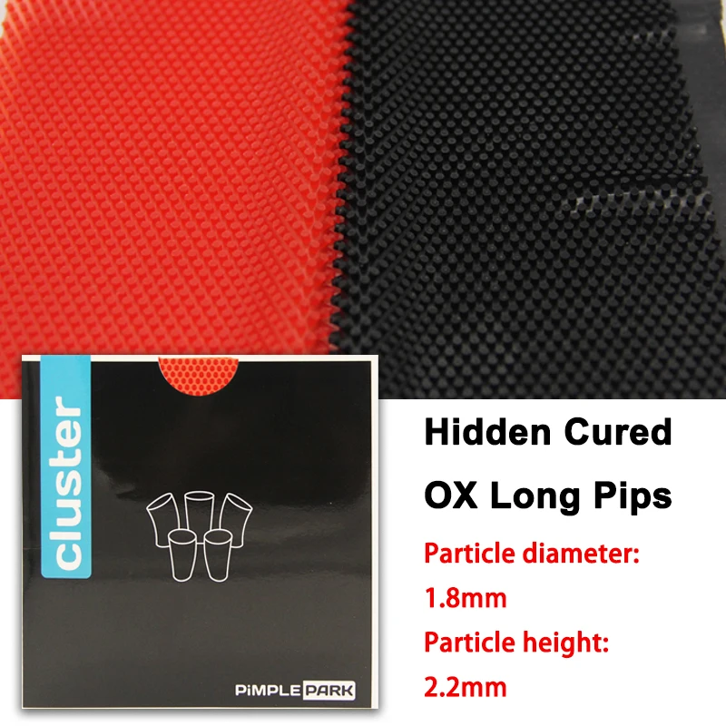 PIMPLE PARK Hidden Cured OX Table Tennis Rubber Long Pimples Ping Pong Rubber without Sponge Table Tennis Racket Rubber