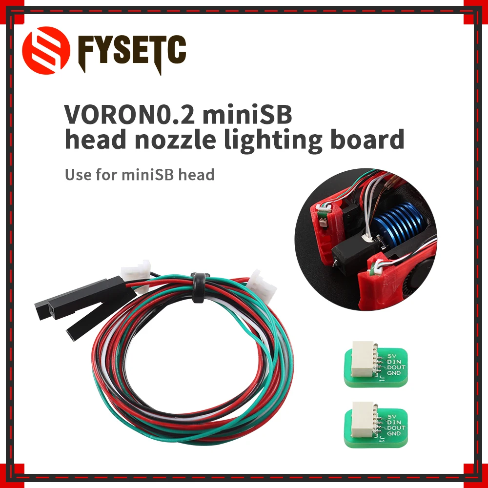 VORON 0.2 Nozzle Mini SB head LED Lighting Board 5V Hotend Lamp for Voron 0.2 Mini Stealthburner Extruder 3D Printer Accessories