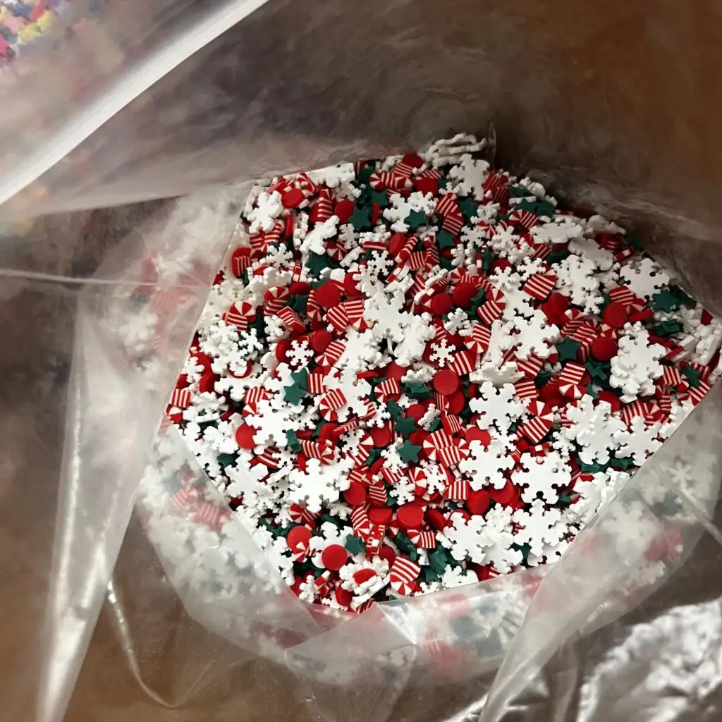 30g Plasterki Polimerowej Gliny Wielokomponentowej Slime Gorąca Glinka Wypełniająca DIY Dekoracje do Paznokci Żywica Epoksydowa Wypełniacz Rękodzieło Świąteczny Styl na Prezent Zabawki*