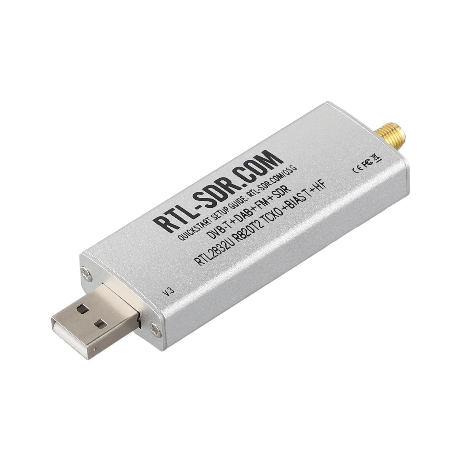 

For SMA Software Defined Radio RTL-SDR Blog V3 RTL2832U 1PPM TCXO HF BiasT For SMA Software Defined Radio Connector Accessories