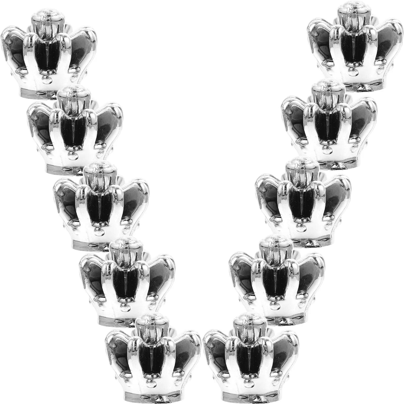 

10Pcs Mini Crown Charms PVC Durable Brightly Colored DIY Jewelry Pendants Necklace Bracelet Decor Mini Crown Charms