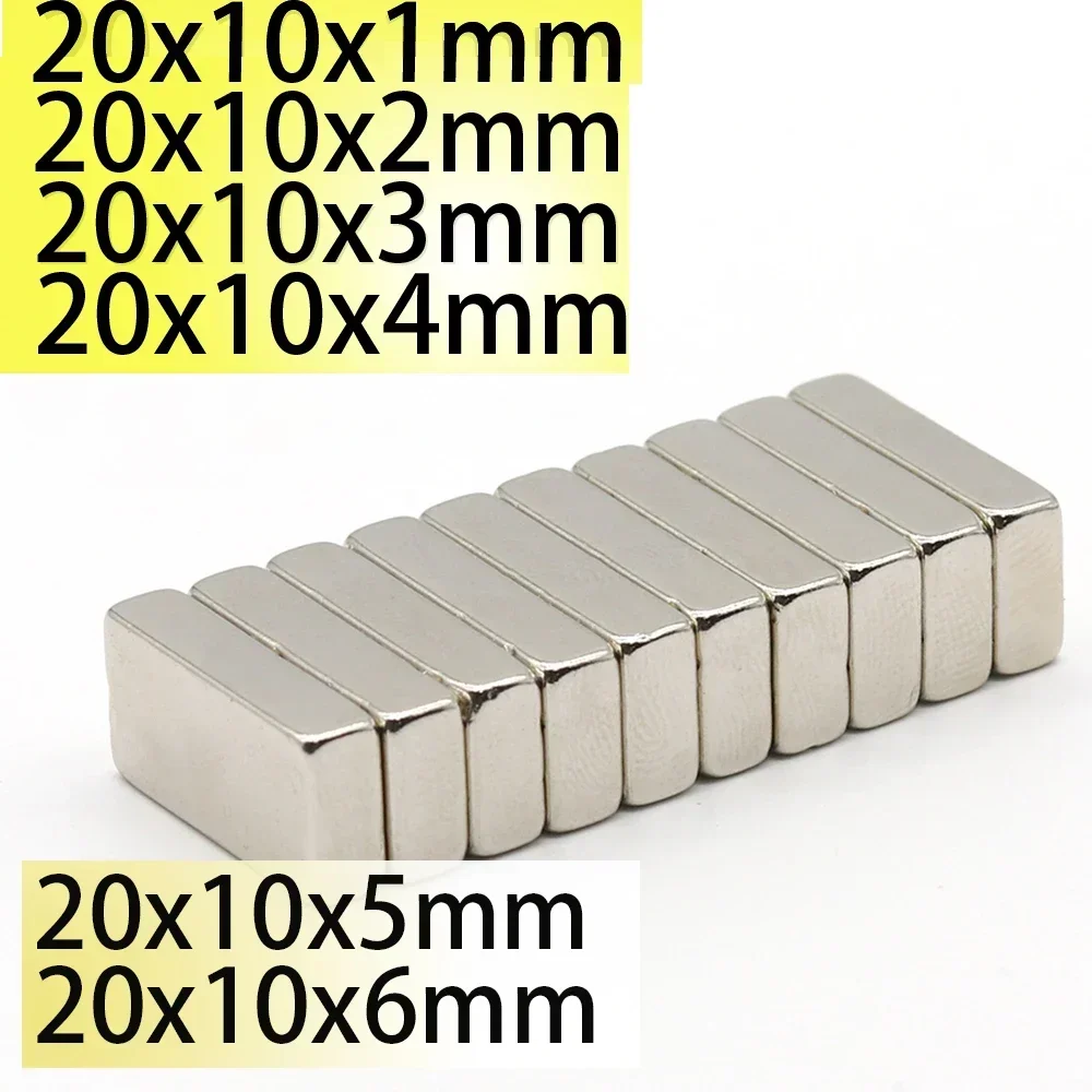 

n35 20x10x1 20x10x2 20x10x3 20x10x4 20x10x5 n52 Neodymium Block 20x10 Strong Magnets Search Magnetic Bar Ndfeb Square Project