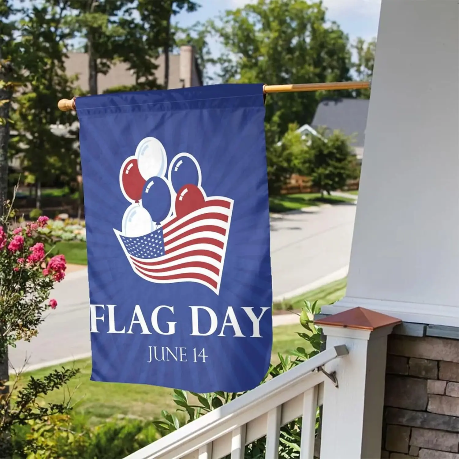 Happy Flag Day Flags Garden Flag 12x18 Inches Double Sided Yard Sign Outdoor Banner Party Supplies Tapestry For Home Garden AAM