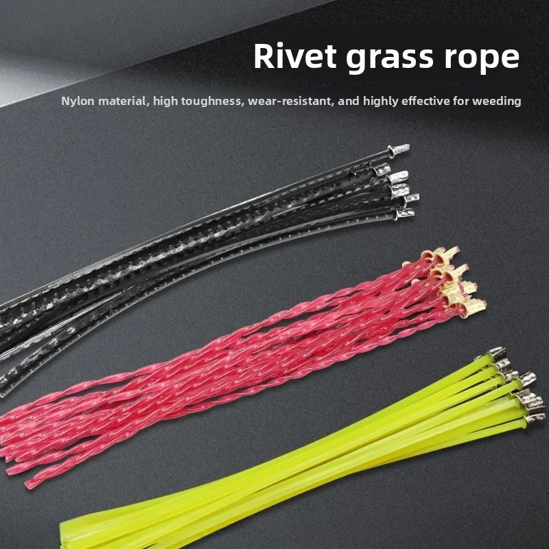 Portable Rivet Trimmer Line Insert‑In Type Cutting Cord For Grass Cutter Quick‑Load Mowing Head Repair Accessory