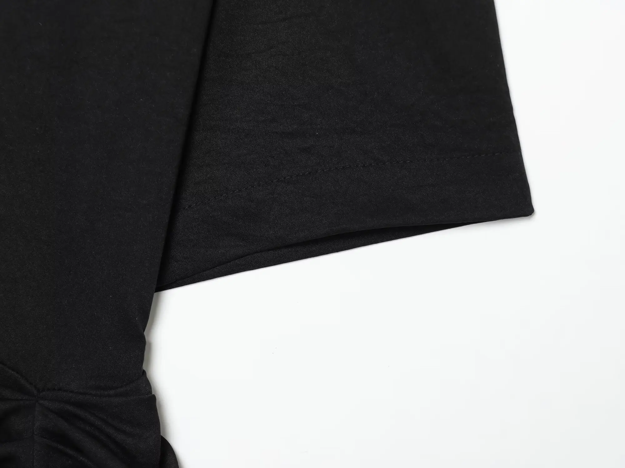 TFMLN Damen Einfarbiges Langes Kleid Rundhals Lange Ärmel Rüschenkanten-Dekoration Sommerkleidung Modische Elegante Schlanke Kleider – Detail 7