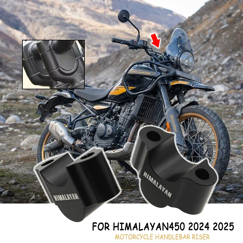 

2024 NEW Himalayan 450 Motorcycle Handlebar Riser Mount Handle Bar Clamp Rise Extend Adapte For HIMALAYAN 450 Himalayan450 2025