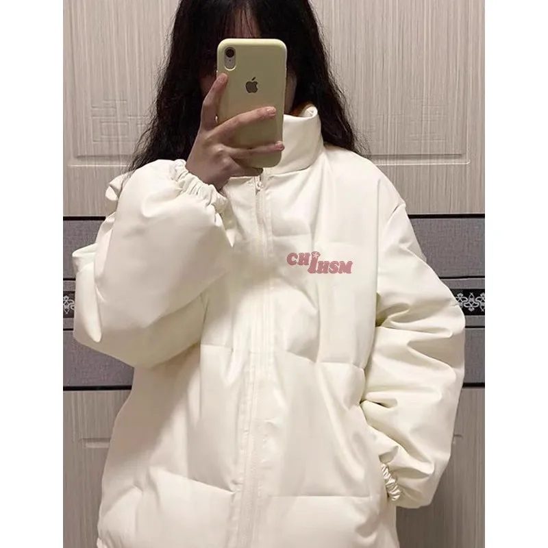 

Парка Harajuku женская утепленная пухом, повседневное пальто для мам, для офиса и поездок на работу, практичное, элегантное, с панельным дизайном