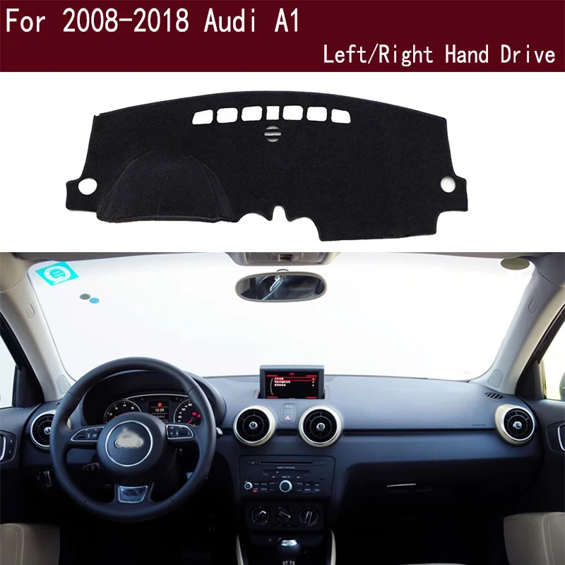 For Audi A1 2008-2018 Dash Mat Dashmat Dashboard Cover Instrument Panel Sunscreen Pad Ornaments
