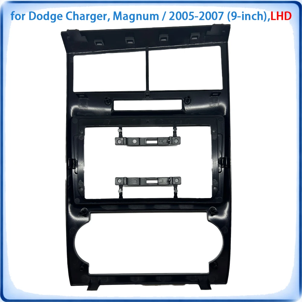 Car Radio Fascia Frame For Dodge Challenger & Magnum 2005-2007 9 inch LHD With Canbus Decoder & Wiring Harness Car Accessories