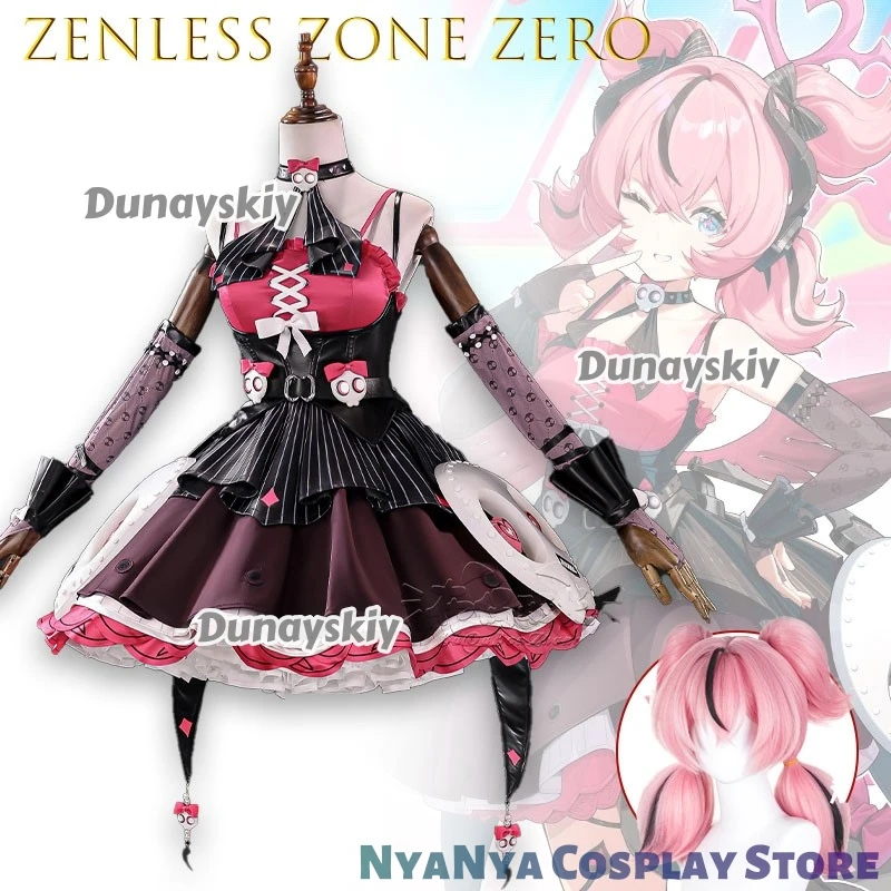 

Костюм для косплея Арии из Zenless Zone Zero, новое платье Лолиты, аксессуары, реквизит, парик, униформа для Хэллоуина и карнавала для девочек