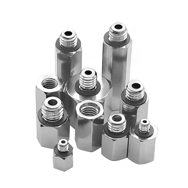 Metal Mini Pneumatic Pipe Fittings Brass Straight Pipe Inner Thread M3M3-JD M3-JL M5 Outer Diameter Plug Adapter Quick Connector