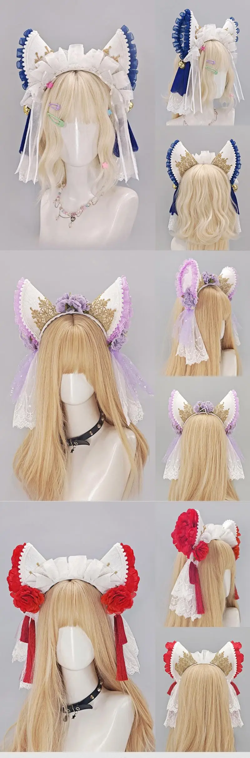 Anime Azur Lane Cheshire-Katzenohren Haarband Cosplay-Requisiten Weibliche Dienerin Cos Ohren Kopfschmuck Cartoon Karneval Kostümzubehör – Detail 5