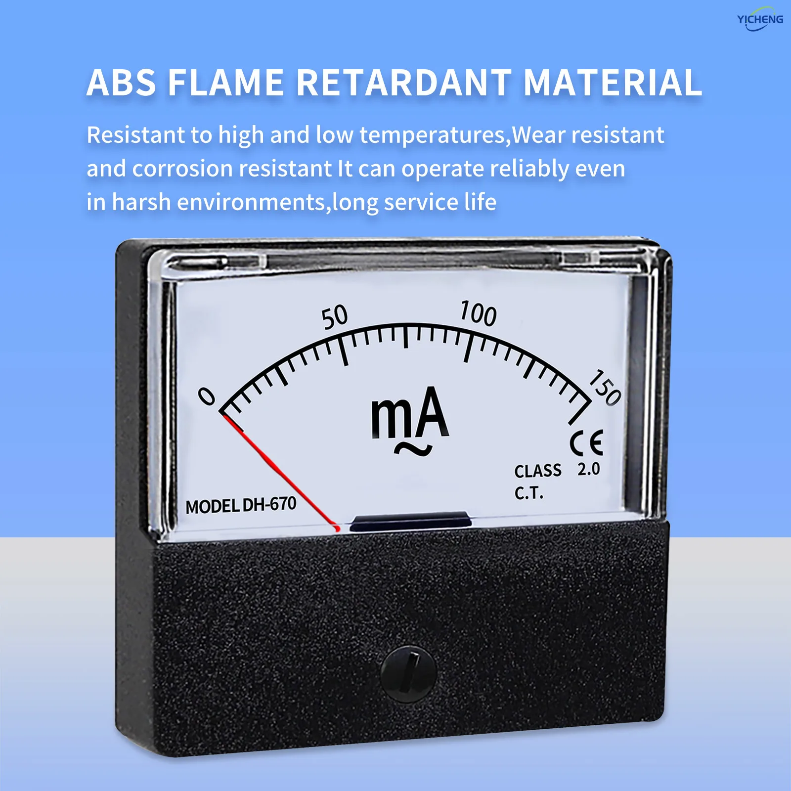 

YICHENG Milliampere meter DC/AC ammeter 1mA2mA3mA5mA10mA20mA30mA50mA100mA200mA300mA500mA1000mA current test