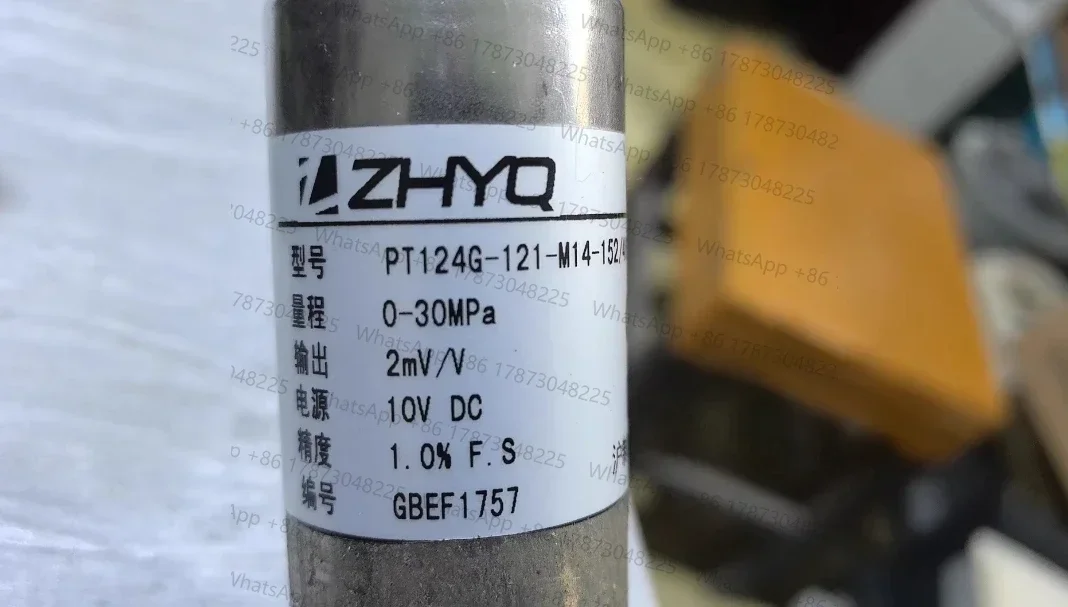 ZHYQ PT124G-121 Melt Pressure Transducer  Temperature Pressure Sensors for Plastic Extruder 0-50Mpa Output 2 mV/V