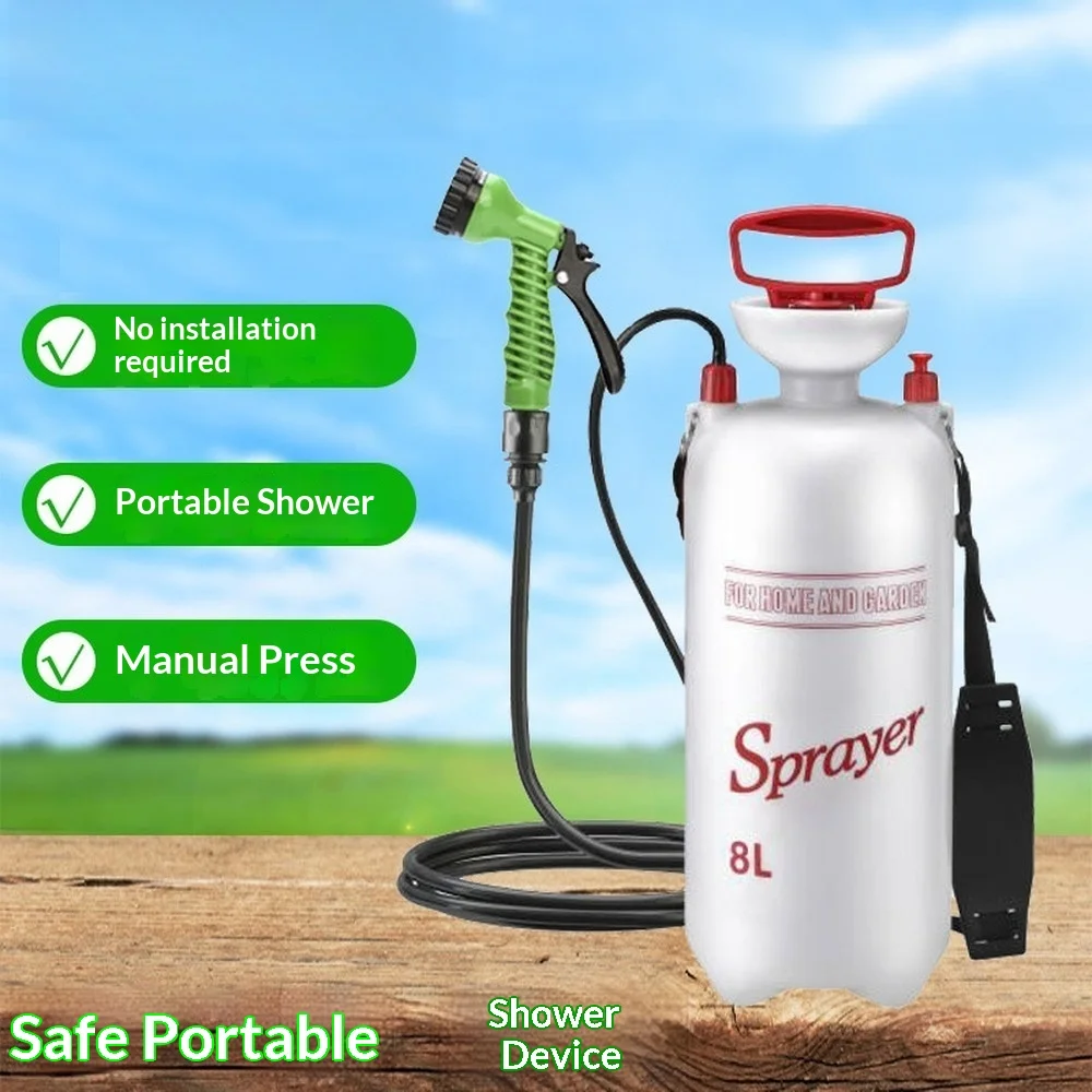 Portable Outdoor Travel Shower for Camping, Construction Site & Dormitory – Multifunctional Handheld Bathing Sprayer