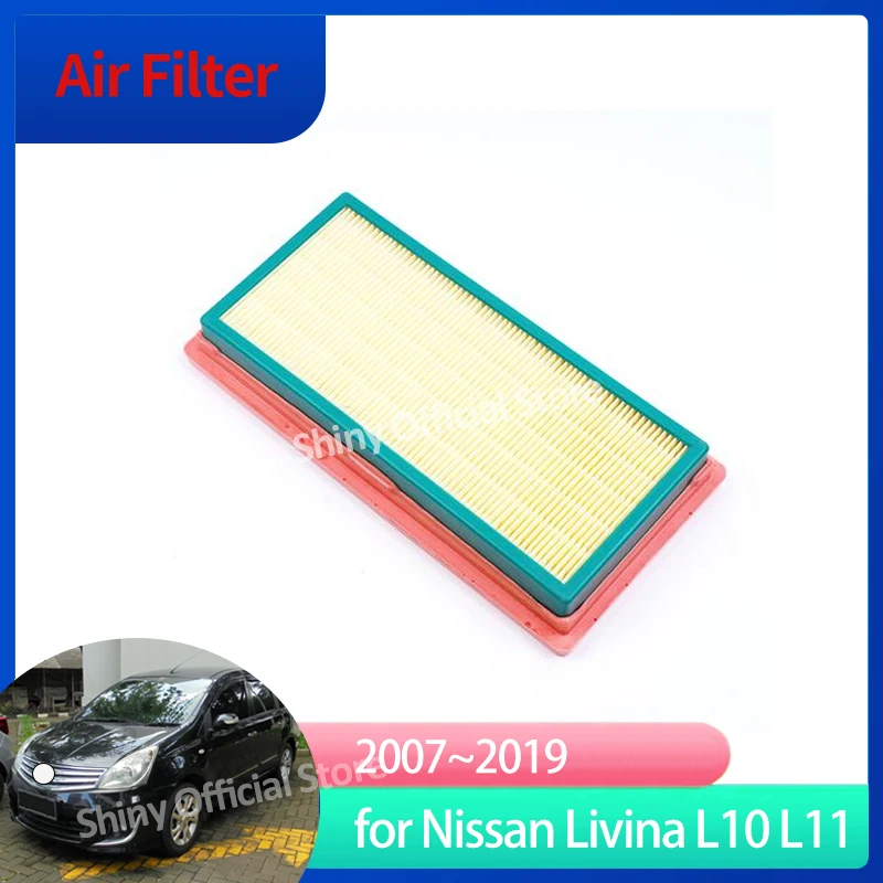 Air Filter For Nissan Livina L10 L11 Nissan Grand Livina MK1 2007~2019 2008 2010 2012 2013 2014 2015 2018 16546-ED500 Auto Tools