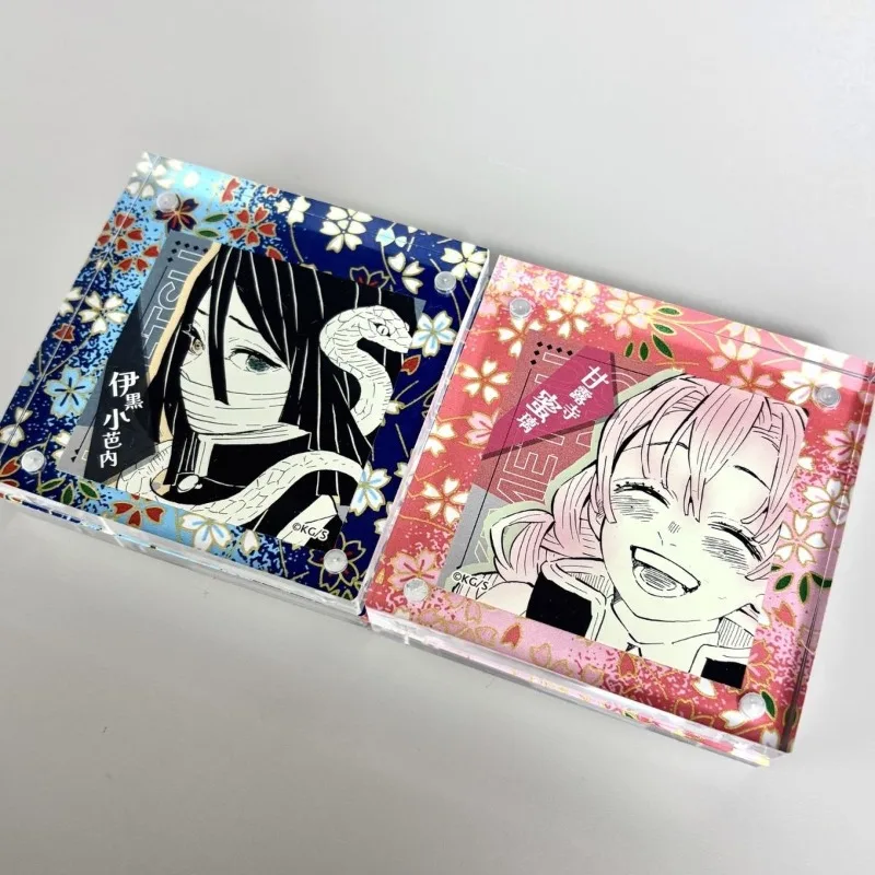 

Demon Slayer: Kimetsu No Yaiba Acrylic Brick Iguro Obanai Kanroji Mitsuri Anime Peripheral Creativity Pattern Desktop Ornament