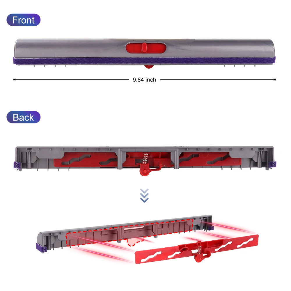 Piastra anteriore Baffe Piastra per aspirapolvere Dyson V11 Testa di pulizia a coppia elevata Piastra anteriore Gruppo piastra frontale Paraurti