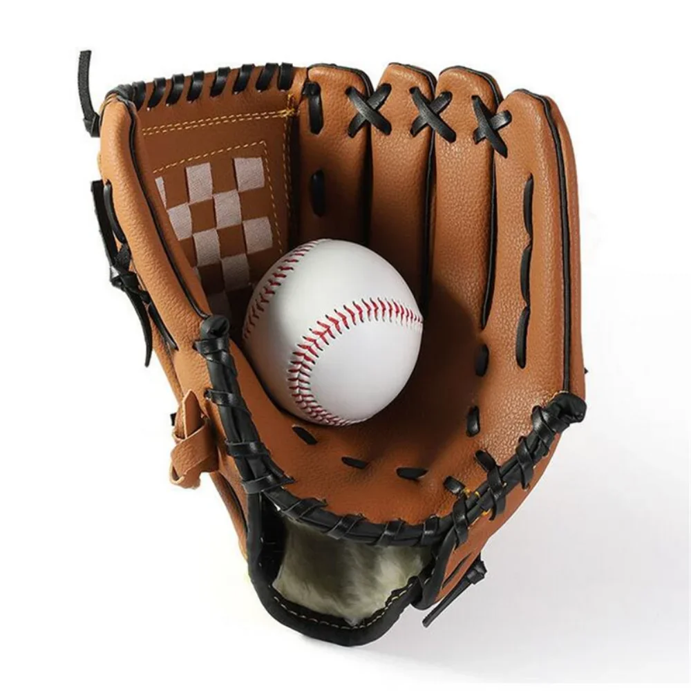 Guantes de béisbol para deportes al aire libre, equipo de práctica de entrenamiento de béisbol y Softball, mano izquierda para niños, adolescentes y