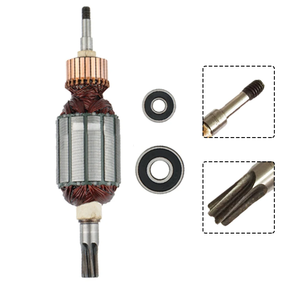 1pcs Armature For HR4001C HR4010C HR4011C Electric Hammer 513633-7 Metal Power Tool Parts