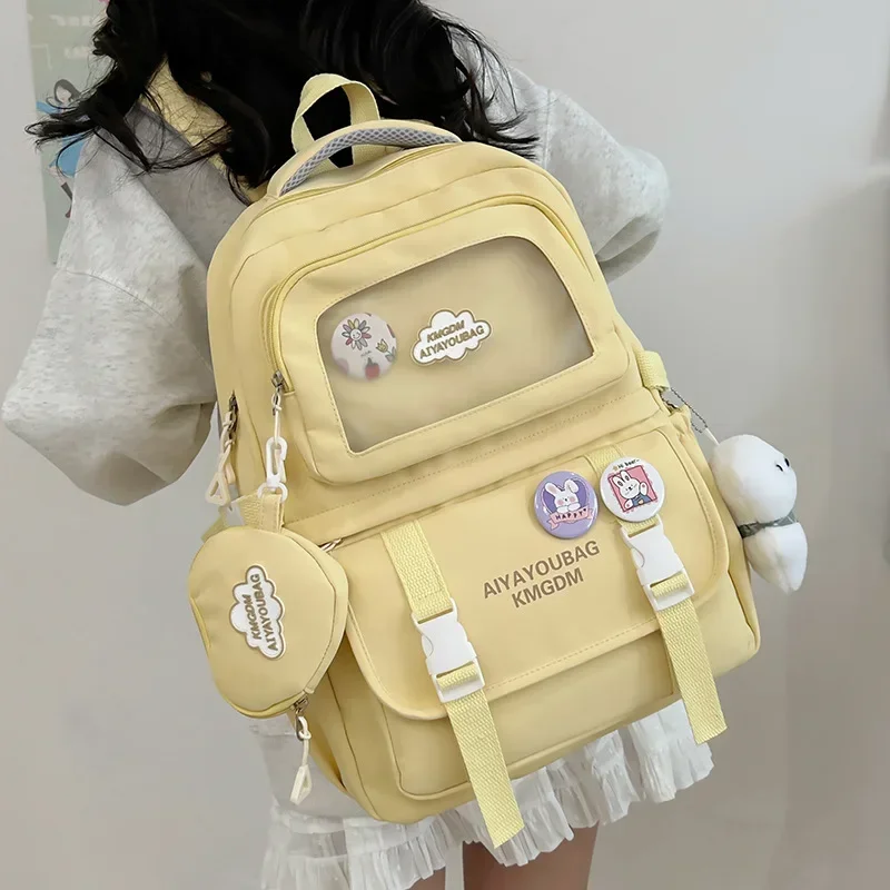 Teenagers Schoolbags Small High Profile Duty Cute Girls Schoolbags Large Capacity Junior Senior High School Students Backpacks