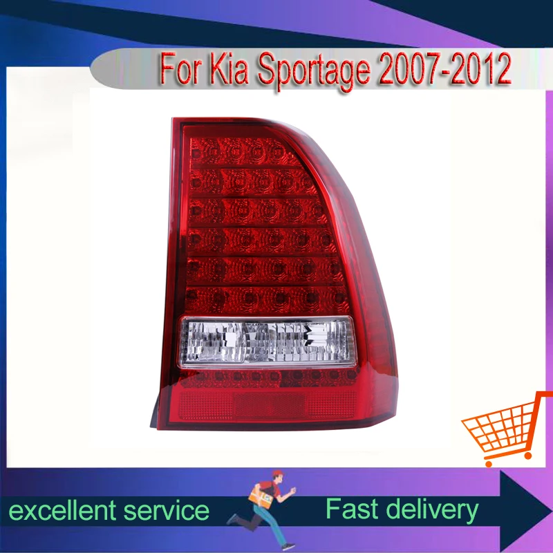 Aksesori Mobil untuk Kia Sportage 2007-2012 lampu belakang dimodifikasi Upgrade LED DRL rem sein dinamis mundur Aksesori otomatis